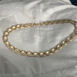 Chic Gold over Silver Chain Necklace